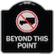 Signmission No Truck No Truck Graphic Beyond This Point Heavy-Gauge Aluminum Sign, 18" x 18", BS-1818-23562 A-DES-BS-1818-23562 - alternate 1